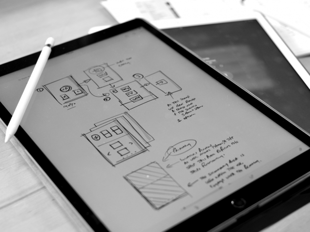 wireframing sketch
