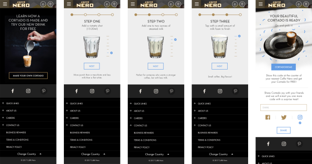 Social Media App for Caffé Nero