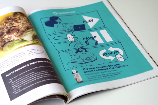 Image of print advert in magazine