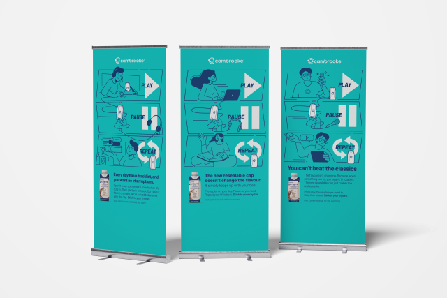 Visual of pull up banners