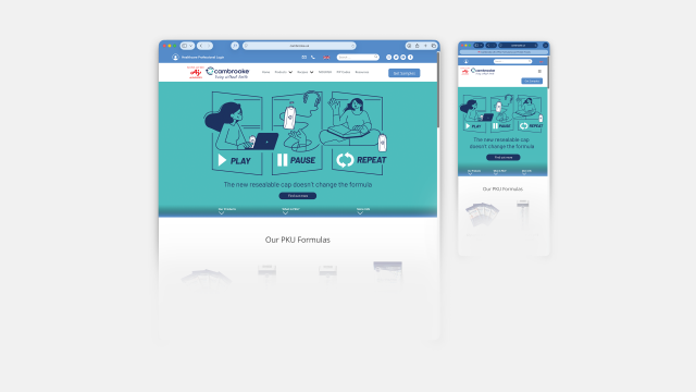 Website Hero banner visual