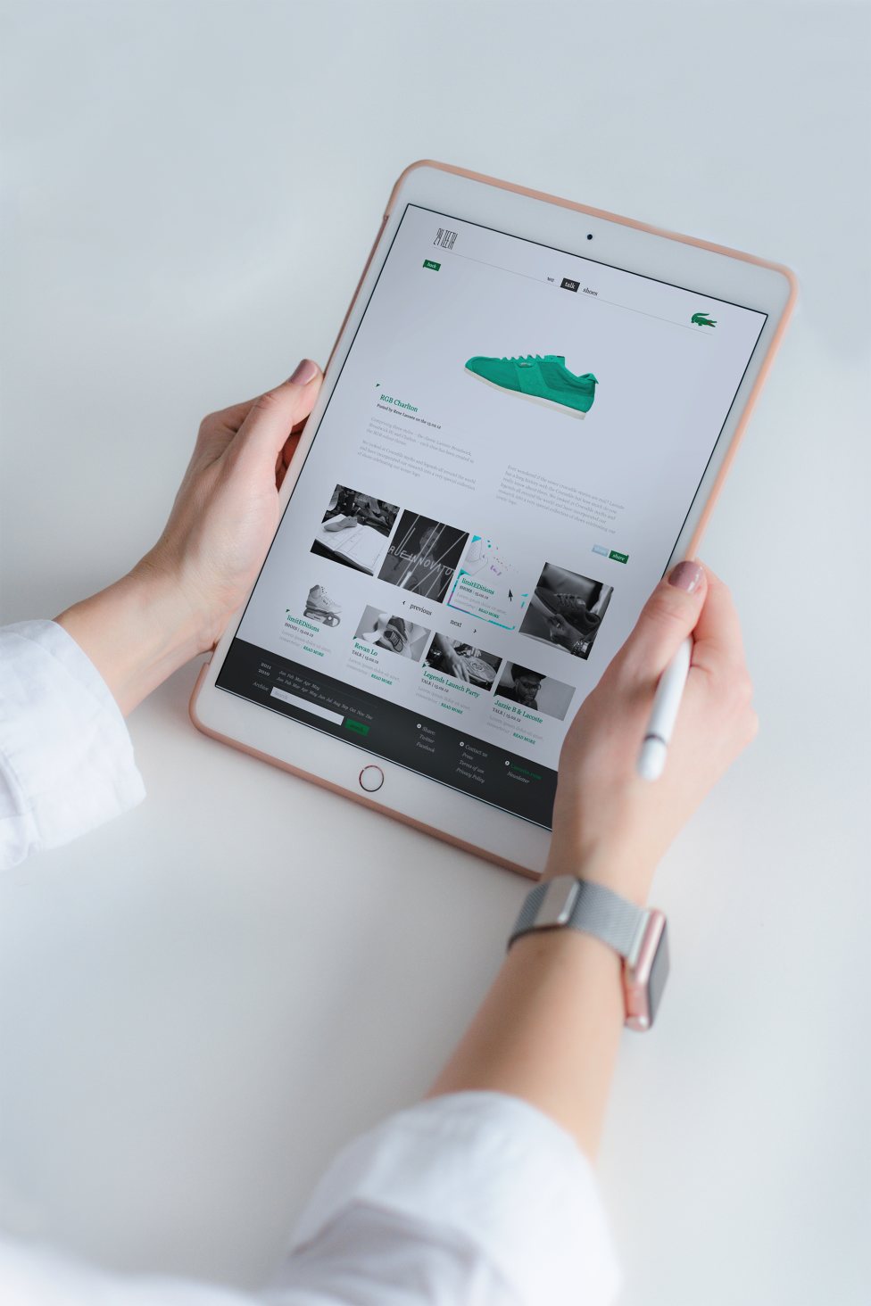 Lacoste We talk Shoes Ipad